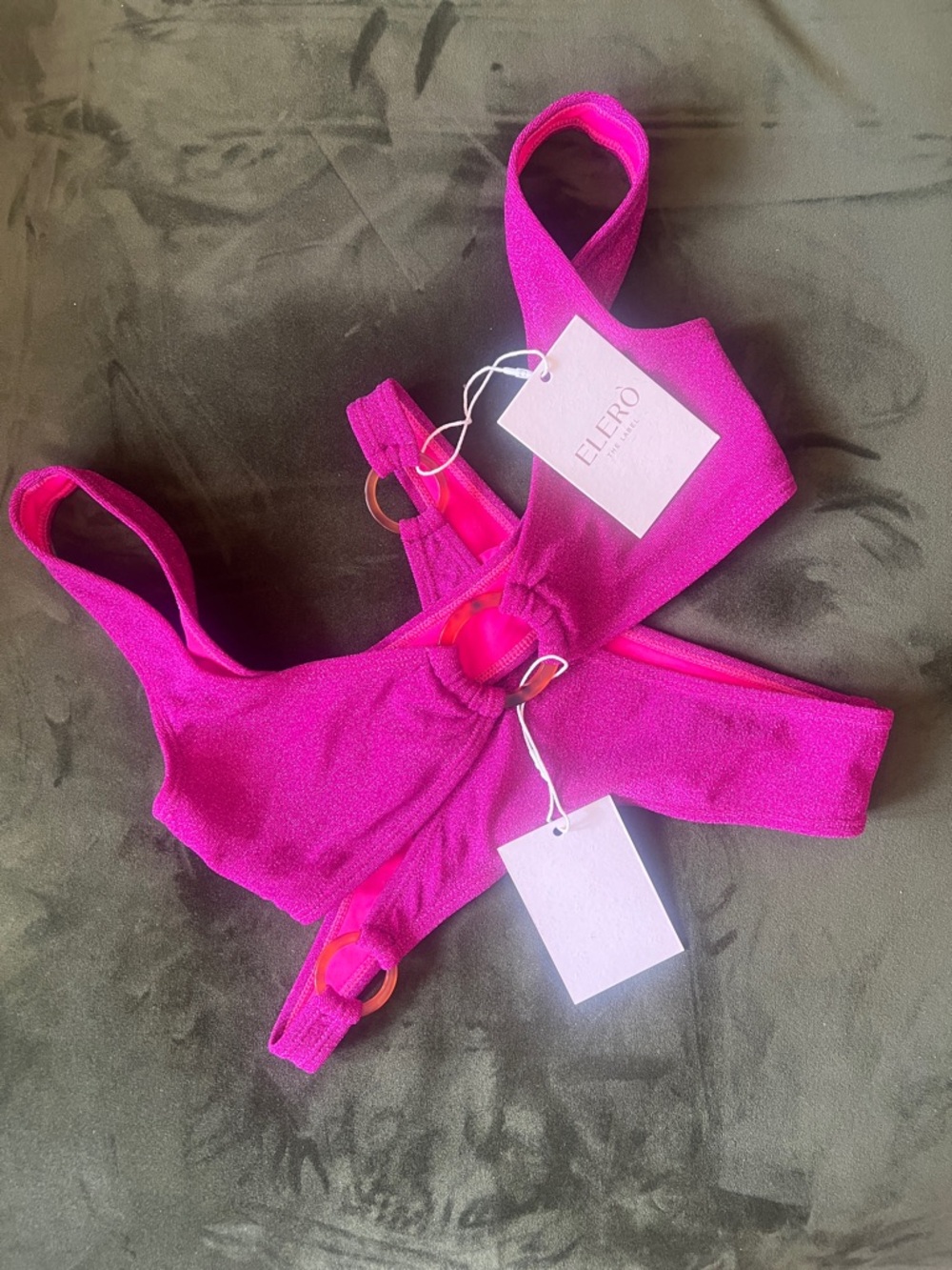 ELERO Hot Pink Bikini with Ring Detail